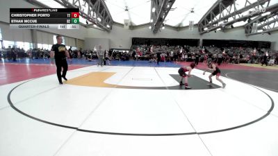 65-B lbs Quarterfinal - Christopher Porto, Team Tugman vs Ethan McCue, Barn Brothers