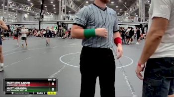 140 lbs Round 6 (8 Team) - Matthew Kaiser, Junior Terps Express vs Matt Miranda, Mat Warriors Red