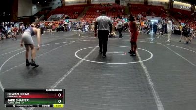 130 lbs Quarterfinal - Jake Shaffer, Young Guns vs DeWan Spear, Kenmore