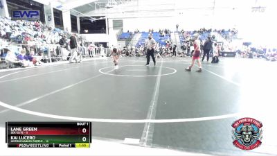 88 lbs Round 1 (4 Team) - Lane Green, SEK Elite vs Kai Lucero, Untouchables Purple