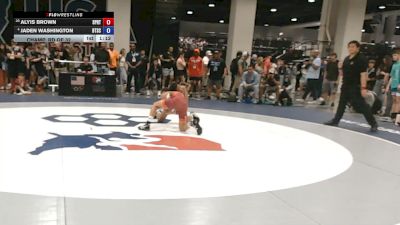 57 kg Champ. Rd Of 32 - Alyis Brown, Spartan RTC@LHP vs Jaden Washington, Beat The Streets Chicago-Midway