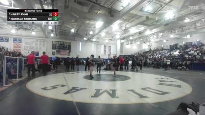 135 lbs Quarterfinal - Hailey Ryan, San Clemente vs Isabella Sermana, Cerritos