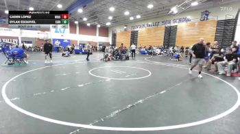 113 lbs Cons. Round 2 - Dylan Esquivel, El Dorado vs Caden Lopez, Woodlake Union