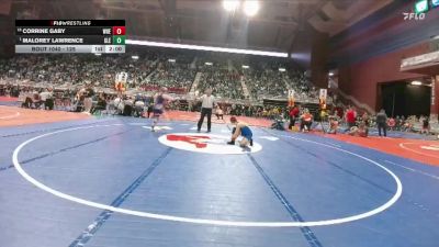 125 lbs Champ. Round 1 - Malorey Lawrence, Glenrock vs Corrine Gaby, Wheatland