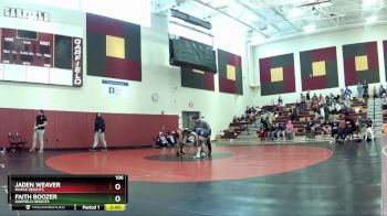 106 lbs Semifinal - Jaden Weaver, Maple Heights vs Faith Boozer, Garfield Heights