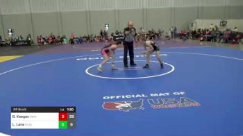 90 lbs Rr Rnd 5 - Baylee Keegan, Oregon Womens vs Lily Lane, OK Supergirls Blue