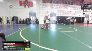 155 lbs Champ. Round 3 - Aubree Mendez, JW North vs Elysum Campos, Eleanor Roosevelt