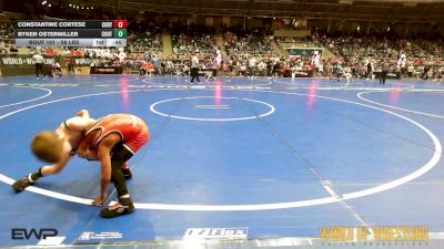 58 lbs Consi Of 16 #2 - Constantine Cortese, Cory Clark Wrestling vs Ryker Ostermiller, Colorado Outlaws