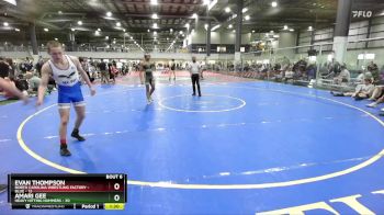 150 lbs Round 3 (4 Team) - Evan Thompson, NORTH CAROLINA WRESTLING FACTORY - BLUE vs Amari Gee, HEAVY HITTING HAMMERS