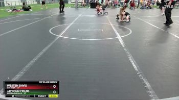 52 lbs 1st Place Match - Westen Davis, Oak Glen vs Jayronn Fields, Woodland Hills