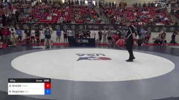 86 kg Quarters - Aeoden Sinclair, Askren Wrestling Academy vs Ryder Rogotzke, Ohio Regional Training Center