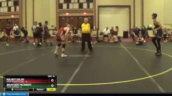 130 lbs Round 5 (6 Team) - Najati Salim, Elite Athletic Club vs Brayden McInroy, Team Ontario