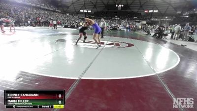 3A 215 lbs Champ. Round 2 - Makhi Miller, Evergreen (Vancouver) vs Kenneth Anguiano, Oak Harbor