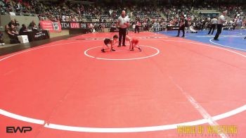 40 lbs Quarterfinal - Bryken Dougan, Immortal Athletics WC vs Maddox Rodriguez, The Valley WC