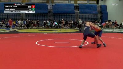 165 lbs Cons. Round 3 - Luke James, California Baptist vs Evan Manzo, CSU Bakersfield
