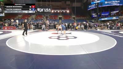 157 lbs Cons. Quarters - Mason McDonnell, CA vs Dalton Humeniuk, MN