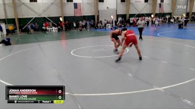 184 lbs Semifinal - Jonah Anderson, Southwest Minnesota State vs Banks Love, Western Wyoming College