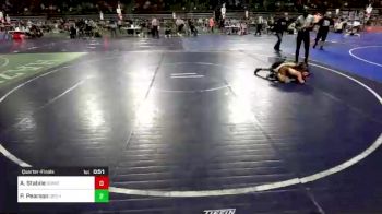 80 lbs Quarterfinal - Adrian Stabile, Dumont Rec. Wrestling vs Paxton Pearson, Orchard South WC