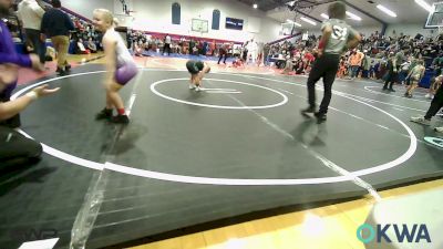 66-100 lbs Rr Rnd 1 - Eralynn Slaton, Bristow Elementary Wrestling Club vs Harper Pierce, Mojo Grappling Academy