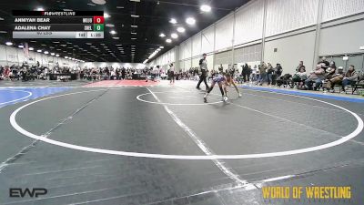 60 lbs Rr Rnd 3 - Anniyah Bear, MOJO K-6 vs Adalena Chay, Shelton Wrestling Academy K-6