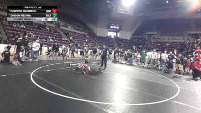 45 lbs Champ. Round 3 - Dawson Harrison, Colorado Outlaws Youth Wrestling vs Zaiden Medina, Colorado