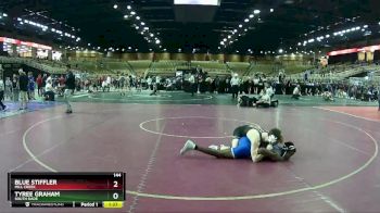 144 lbs Quarterfinal - Tyree Graham, South Dade vs Blue Stiffler, Mill Creek