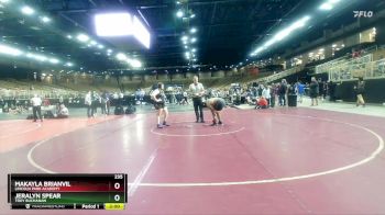 235 lbs Quarterfinal - Jeralyn Spear, Troy Buchanan vs Makayla Brianvil, Lincoln Park Academy