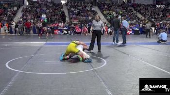 130 lbs Quarterfinal - Tripp Kinnison, Bobcat WC vs Knox Page, Wichita Blue Knights