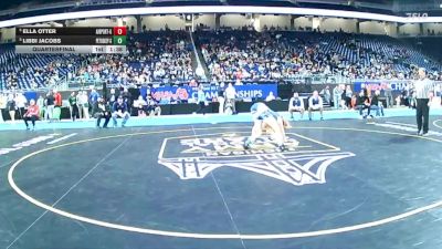 Girls-120 lbs Quarterfinal - Ella Otter, Carleton Airport (Girls) vs Libbi Jacobs, Petoskey (Girls)