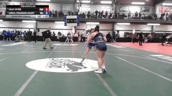 152 lbs Quarterfinal - Lilly Hyde, Chautauqua Lake vs Arica Pearson-Leary, Valley Central
