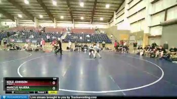 120 lbs Quarterfinals (8 Team) - Kole Johnson, UTAH1 vs Marcus Najera, NEW MEXICO1
