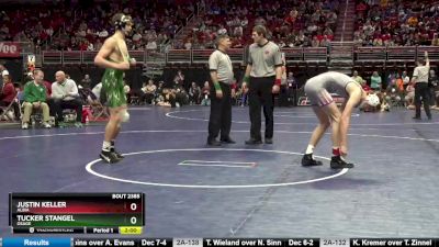 2A-145 lbs Quarterfinal - Tucker Stangel, Osage vs Justin Keller, Albia