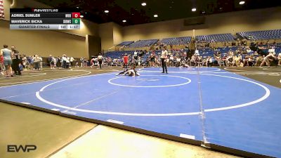 50-55 lbs Quarterfinal - Adriel Sumler, Mighty Bluebirds vs Maverick Sicka, Southern Illinois Bulldog Wrestling Club