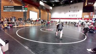 190 lbs Cons. Round 1 - Gene Montoya, Rock Springs vs Haeden Blair, Thermopolis