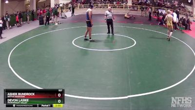 157 lbs Quarterfinal - Asher Bundrock, Battle Mountain vs Devon Lasike, Pahranagat Valley