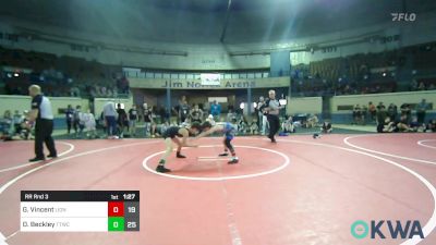 80 lbs Rr Rnd 3 - Gage Vincent, Lions Wrestling Academy vs Dawson Beckley, Team Tulsa Black