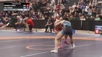 57kg 1st Place Match - Gabriela Cross, Dinos Wrestling Club vs Mia Friesen, Brock WC