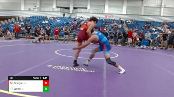 141 lbs Cons. Round 7 - Tony Wood, Jay County vs Michael Ortega, Region Wrestling Academy