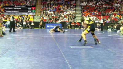 2A-144 lbs Cons. Round 3 - Barrett Morgan, Algona vs Kinnick Geers, West Marshall