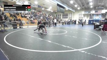 144 lbs Cons. Round 4 - Josue Montano, Shadow Hills vs Owen Abenes, Los Osos