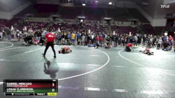 63 lbs Quarterfinal - Logan Clarendon, Black Fox Wrestling Academy vs Gabriel Mercado, Duran Wrestling Club