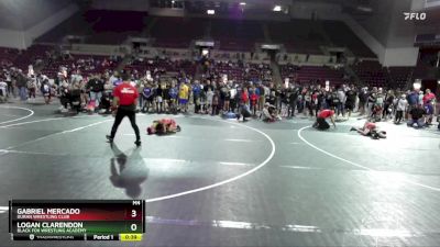 63 lbs Quarterfinal - Logan Clarendon, Black Fox Wrestling Academy vs Gabriel Mercado, Duran Wrestling Club