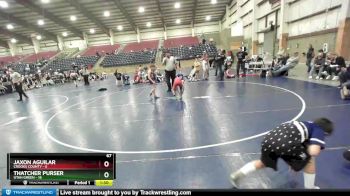 67 lbs Placement (16 Team) - Jaxon Aguilar, Crooks County vs Thatcher Purser, Utah Green