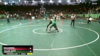 190 lbs Semifinal - Kyle Harden, Indianapolis Cathedral vs Michael White, Lawrence North