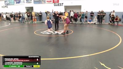 157 lbs Quarterfinal - Cannon Johnson, Mid Valley Wrestling Club vs Masausi Afoa, Anchorage Youth Wrestling Academy