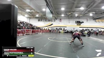 120 lbs Cons. Semi - Aidan Phattanaphibul, Lynbrook vs Davon Walker, Fremont