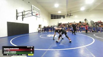 144 lbs Champ. Round 3 - Kaileb Cadena, Bakersfield Christian vs Romeo Barahona, South High