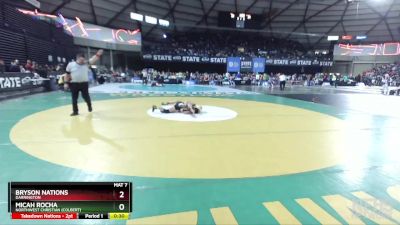 1B/2B 106 5th Place Match - Bryson Nations, Darrington vs Micah Rocha, Northwest Christian (Colbert)