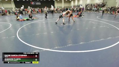 175 lbs 7th Place Match - Dayne Garcia Stormer, Texas vs Emerson Claeys, Pomona Elite (PWCC)