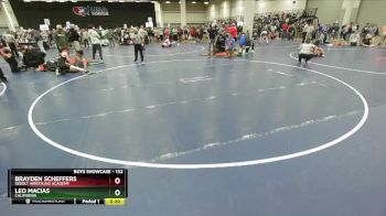 132 lbs Cons. Round 2 - Leo Macias, California vs Brayden Scheffers, Sebolt Wrestling Academy